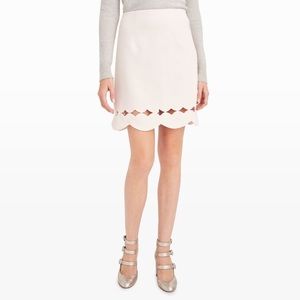 New Club Monaco Atrina pink scalloped skirt